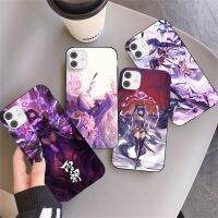 Apple iPhone 11 Pro Max  11 Pro  11  X XS  XR Genshin Impact Raiden Shogun Silicone Anti-drop Phone Case