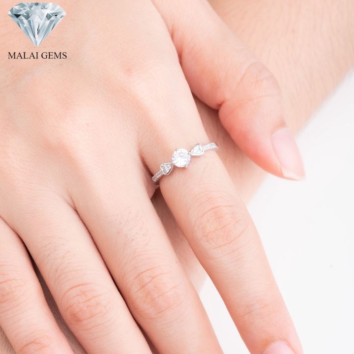 malai-gems-แหวนเพชร-แหวนเพชรชู-ประดับทรง-หัวใจ-เงินแท้-925-เคลือบทองคำขาว-ประดับเพชรสวิส-cz-รุ่น-151-1rl38735-แถมกล่อง