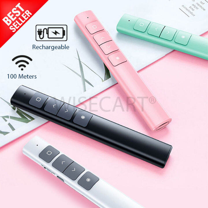 WiseCart® PREMIUM PowerPoint Presenter Laser Pointer, Rechargeable 2