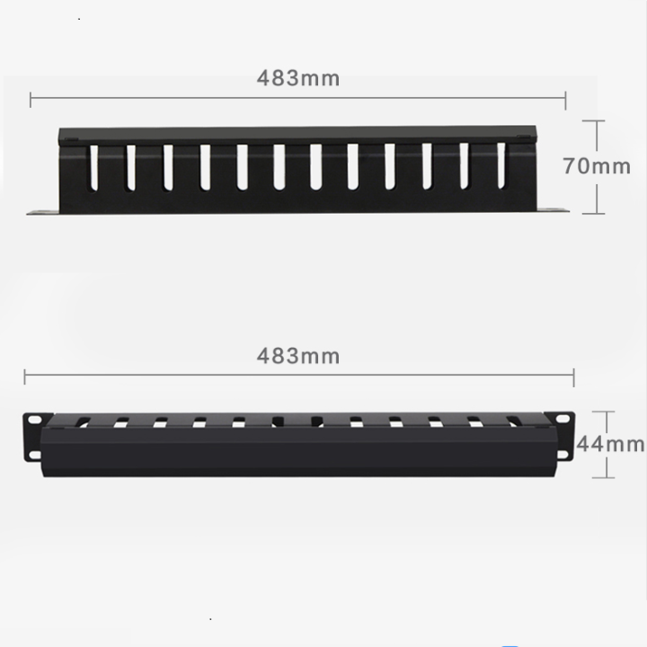 1u-cable-management-horizontal-mount-19-inch-server-rack-12-slot-metal-finger-duct-wire-organizer-with-cover