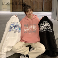 SALOME SELECT เสื้อฮู้ด เสื้อแขนยาวอบอุ่น หลวมและสบาย ๆ สไตล์ขี้เกียจย้อนยุคอเมริกัน 2023NEW 36Z230908