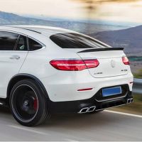 For Mercedes GLC Class Coupe GLC300 GLC250 2016 2017 2018 2019 2020 Spoiler ABS Material Car Wing Sport Accessories Body Kit