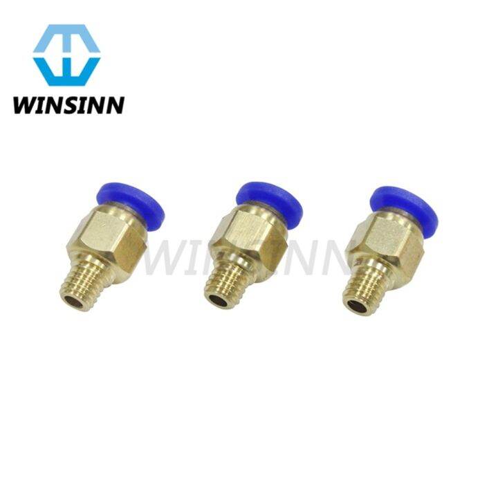 Pneumatic Fittings Connectors PC4-M6 For 4mm Tube PTFE Quick Coupler ...