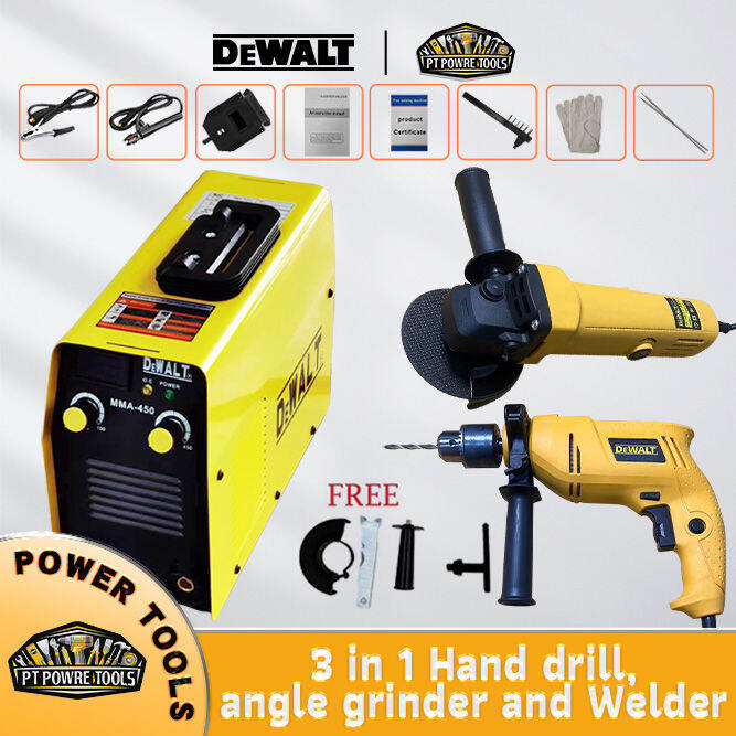 DeWALT 3in1 MMA450 Portable IGBT Inverter Welding Machine+DeWALT