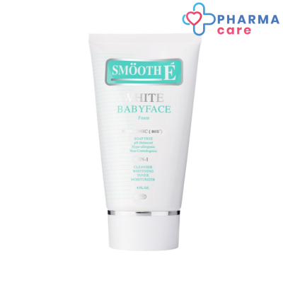 SMOOTH E WHITE BABYFACE FOAM - สมูทอี ไวท์ เบบี้เฟส โฟม 4 ออนซ์  [Pharmacare]