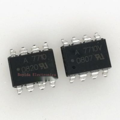 10Pcs ใหม่ A7710 HCPL-7710 HCPL-7710V SOP8 SMD A7710V ความเร็วสูง Optocoupler