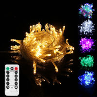 LED Light String Fairy Garland EU Plug Outdoor Waterproof Christmas Tree Lamp Garden Wedding Party Holiday Decor String Lights