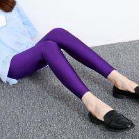 New Glossy Pants Leggings Thin Outer Wear For Women Fluorescent Color High-Waisted Pencil Pants Summer Elastic Anklet Nine-Point Pants