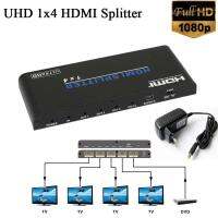 1x4 HD V1.4 HDMI SPlitter HDMIเสียงวิดีโอสวิทconverterสนับสนุน3D 1080