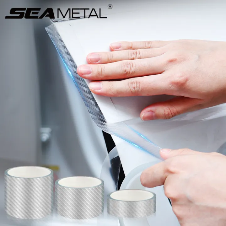 Transparent Carbon Fiber Car Sticker Door Edge Film Anti Scratch Sill Protector