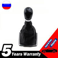 สีดำ6ความเร็วเกียร์ธรรมดา Shift Knob หนัง Boot สำหรับ Ford Focus 2 MK2 2005-2011 C-Max Kuga Fiesta 32939681707