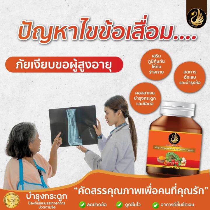 ปวดเข่า-ไขข้อเข่าเสื่อม-ผลิตภัณฑ์เสริมอาหาร-พญาหงส์-รักษาอาการ-ปวดหลัง-เจ็บหลัง