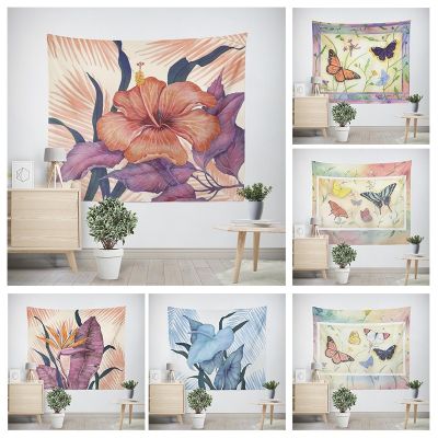 【CW】❄  Wall Decoration Aesthetics Hawaii Tapestry Rural Hanging Large Fabric Bedroom