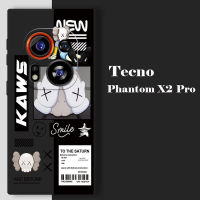 เคสสำหรับ Tecno Phantom X2 Pro ทรงลูกบาศก์รูบิคขอบตรงเคสโทรศัพท์กลไกการ์ตูนอินเทรนด์