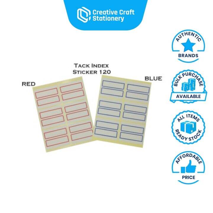 topOPetting park Tack Index Label Sticker / Red Blue / 120 180 240 320 ...