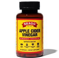 Bragg - แอปเปิ้ลไซเดอร์ Apple Cider Vinegar Capsules - Vitamin D3 &amp; Zinc - 750mg of Acetic Acid 90 Capsules