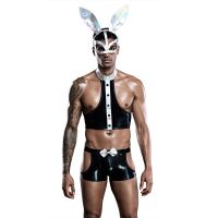 Sexy Bunny Men Lingerie Outfit Uniform Cosplay Costume Rabbit Bodysuit Hot Cool Sex Role Play o Nightwear for Men