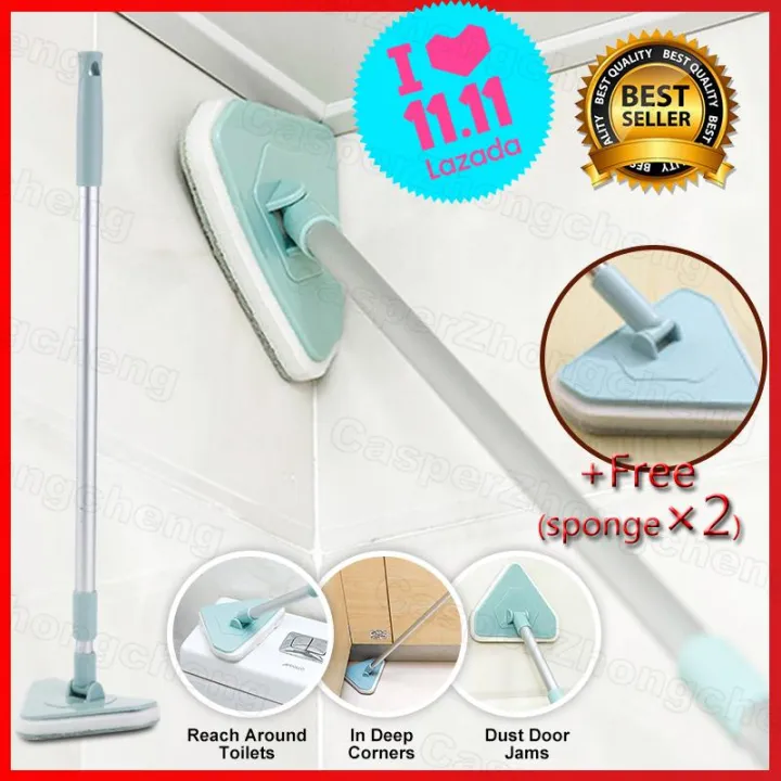 Extendable Bathtub Cleaning Brush Handheld Toilet Sponge Brushes Floor Ceramic Tile Cleaner