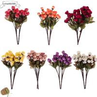 ดอกกุหลาบประดิษฐ์ DIY อุปกรณ์เสริมคุณภาพสูง LUSHUN9057990ดอกไม้เทียมประดิษฐ์กุหลาบช่อสวยงาม
