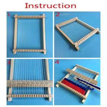 DIY Hand-knitting Wooden Loom Toys Children Weaving Machine Interllectural Development Technology Production