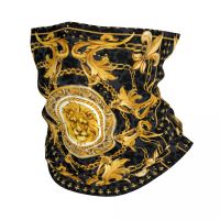 ㍿№ Luxury European Baroque Art Bandana Neck Gaiter UV Protection Face Scarf Cover Men Women Headband Tube Balaclava