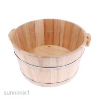 Practical Wood Foot Basin Tub Bucket for Foot Bath, Massage, Spa, Sauna Soak