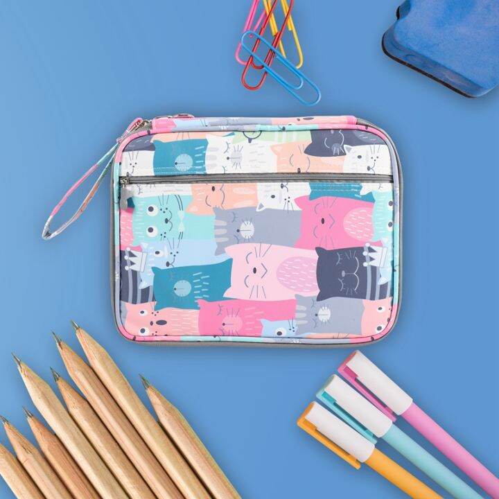 192-slots-large-capacity-pencil-bag-case-organizer-cosmetic-bag-for-colored-pencil-watercolor-pen-markers-gel-pens-bag