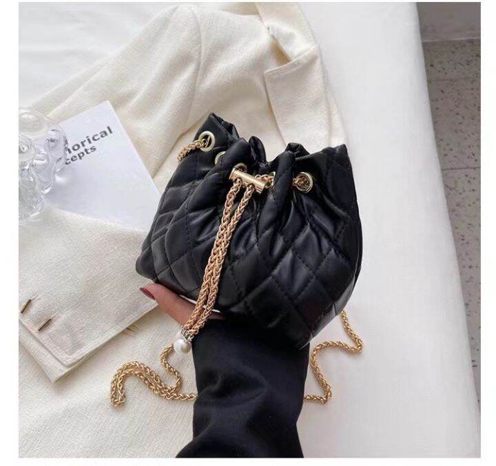 Tote bag bucket bag one shoulder shoulder strapping bag lady mini belt