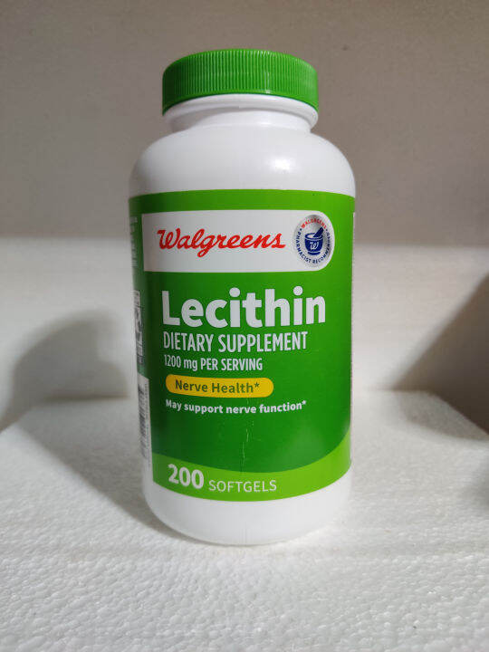 Us Walgreens Soy Lecithin Capsules 1200Mg * 200 Tablets Lazada PH