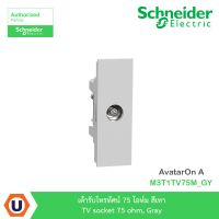 Schneider Electric เต้ารับโทรทัศน์ 75 โอห์ม สีเทา TV Socket 75 Ohm,Gray รุ่น AvatarOn A :M3T1TV75M_GY - ชไนเดอร์ สั่งซื้อได้ที่ร้าน Ucanbuys