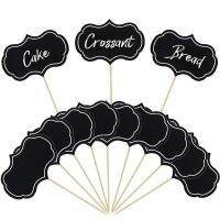 【YD】 24Pcs Blank Chalkboard Food Buffet Label Signs Dessert Toothpick Wedding Decorations