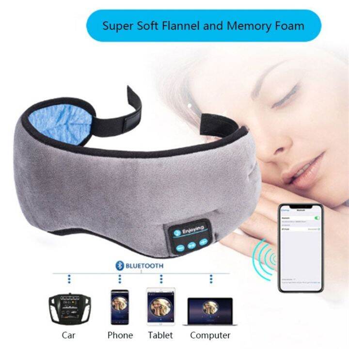 Large Size Full Coverage Sleep Eye Mask Bluetooth 5.0 Smart Wireless