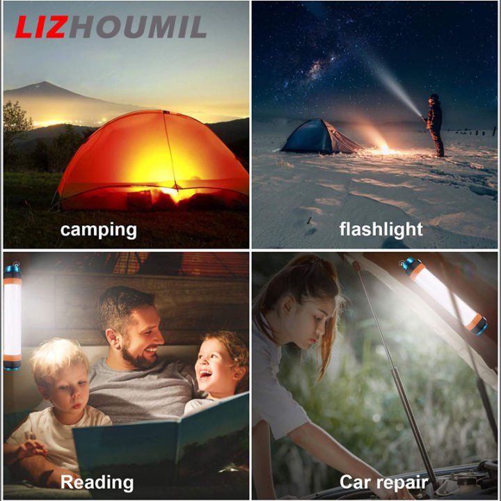 led-แบบพกพา-lizhoumil-ตะเกียงตั้งแคมป์ไฟฉายฉุกเฉินรีชาร์จ-usb-ในตัวแบตเตอรี่แบบชาร์จไฟได้6ระดับ