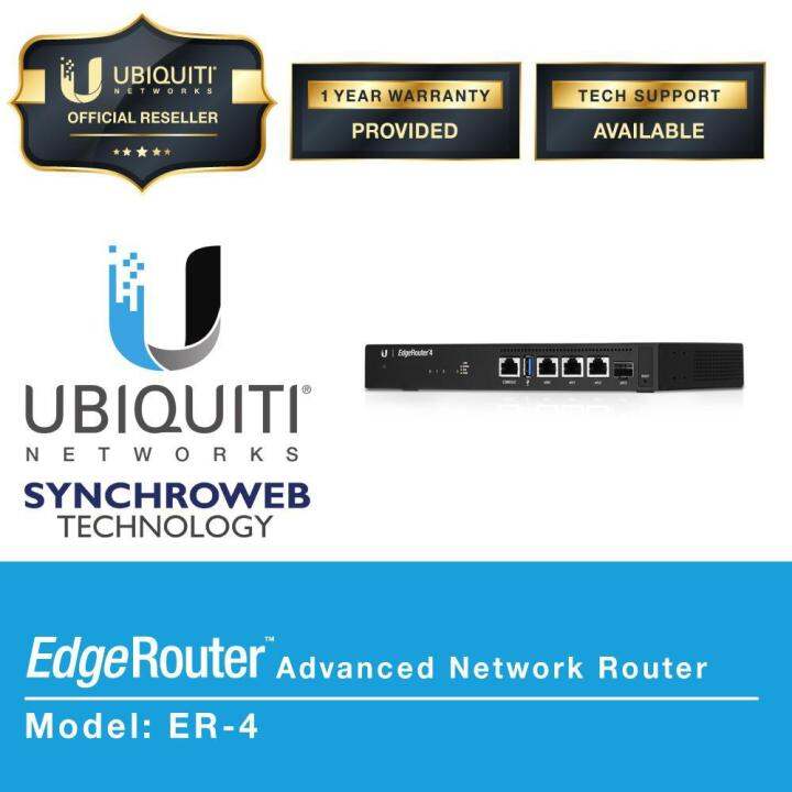 Ubiquiti Networks EdgeRouter™ 4 ( ER4) Lazada