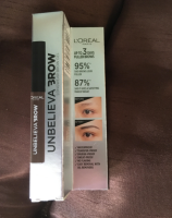 ลอรีอัล อันบีลิฟวา บราว # 113 warm brown LOREAL UNBELIEVA BROW longwear Gel 8ml. 1 pc.