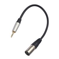 3.5mm Stereo Jack Plug Audio Cable 3.5mm Stereo Jack Plug to 3 Pin XLR Male Microphone Audio Cable Cord Adapter 0.