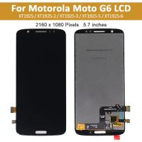 ZZOOI 5.7" Original LCD For Moto G6 XT1925 LCD Display Touch Screen Digitizer Assembly Replacement For Motorola Moto G6 Screen + Frame