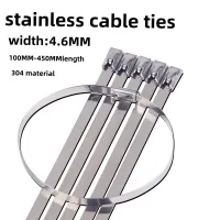 Stainless steel Cable ties 304 material 100 cable ties a pack of cable ties Binding cable ties Strong cable ties Cable Management