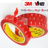 3M VHB 4910P Nano Tape Double Sided Tape Red Transparent Acrylic Foam Adhesive Waterproof Home Car Plate Wall Usage emblem door Adhesives  Tape