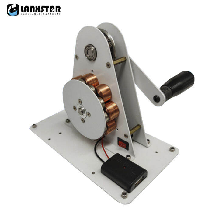 lh3tih Hand Crank Generator Emergency USB Mobile Phone Charging 12V Permanent Mini