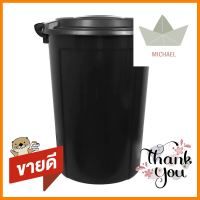 ถังน้ำกลมพร้อมฝา API 999 118 ลิตร สีดำROUND BUCKET WITH LID API 999 118L BLACK **ด่วน สินค้าเหลือไม่เยอะ**