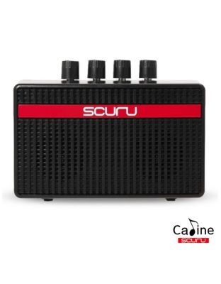 Caline Scuru S1 แอมป์กีตาร์ 3 วัตต์ แบบพกพา มีแบตในตัว เอฟเฟคเสียง Clean/Distortion (Mini Guiar Amp) + แถมฟรีสายชาร์จ USB &amp; สาย AUX