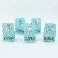 AVEBIEN 24pcs Cartoon Hollow Boy Birthday Party Supplies Baby Shower Candy Box Gift Box Sweet Gift for Guest Chocolate Paper Box