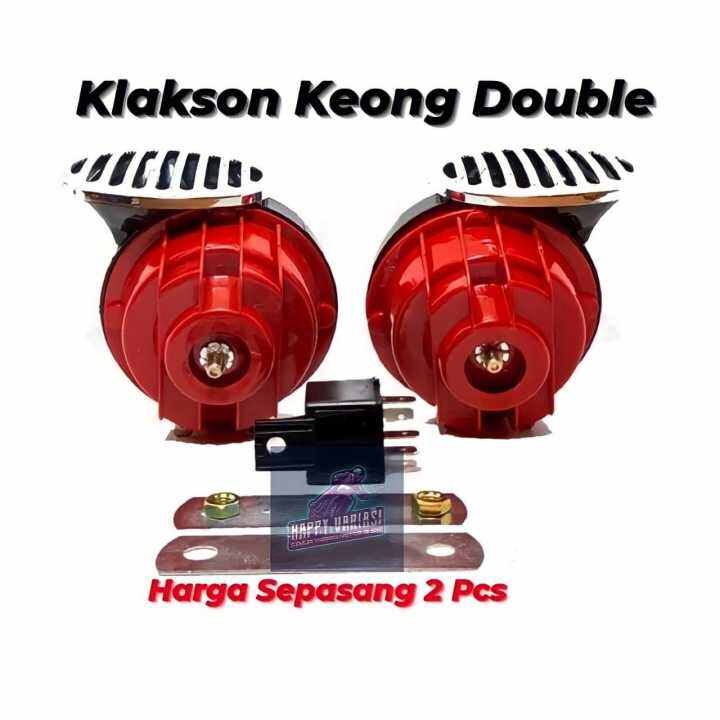 Klakson Keong Double Plus Relay Suara Mobil Buat Motor Dan Mobil Harga