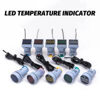 22Mm Small Mini LED Light Display Thermometer Digital Temperature Meter Indicator AC 50-380V 220V -20-120C Temperature Display