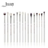 Jessup Pearl WhiteSilver Professional Makeup Brushes Set Make up Brush Tools kit Eye Liner Shader natural-synthetic hair