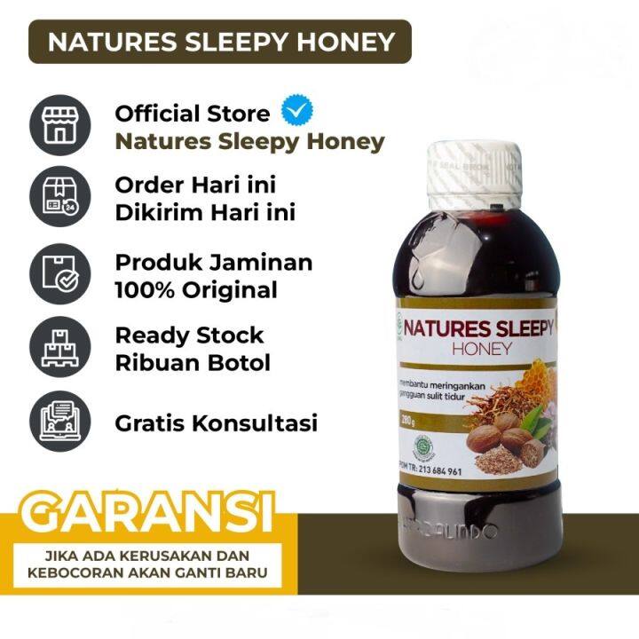 Natures Sleepy Honey Madu Susah Tidur Bantu Atasi Insomnia Obat Susah ...