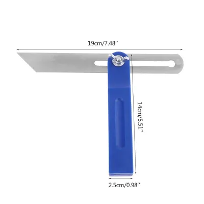Professional T Bevel Gauge Easy Use Adjustable Carpenter Practical Stainless Steel Durable Sliding Wood Making Angle Fin