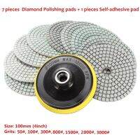 【CW】❁♣✈  4 inch Polishing Set Wet Dry for Granite Concrete Marble Stone Tiles Floor Grinder Polisher