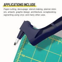 Gyro Cut Craft Tools เครื่องตัด Gyro สแตนเลส360องศามีดกระดาษ Gyro-Cut Safety Cutter Art Cutting Tool